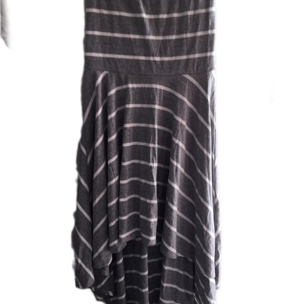 Gray Striped Dress